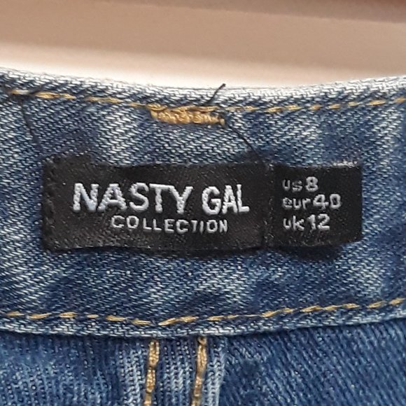 Nasty Gal "Two Sides to Every Story Mom Jeans" Sz. 8 NWT - Picture 12 of 14
